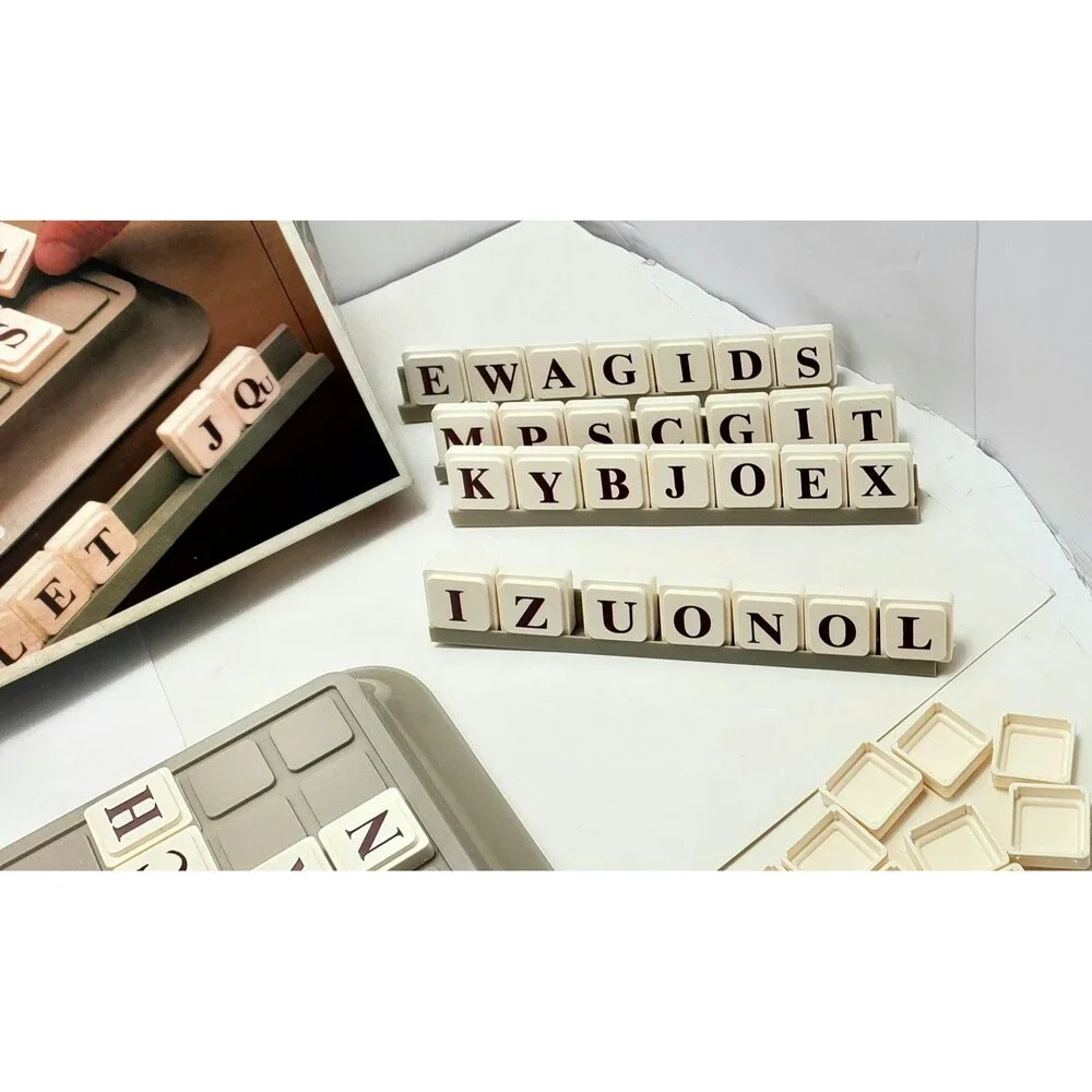 UPWORDS Vintage 1988 Word Strategy Board Game Classic Stackable Family Fun Retro